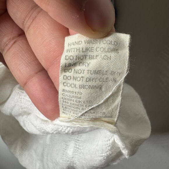 Forever That Girl White Embroidered Peasant Blouse Boho Festival Top 100% Cotton - Picture 8 of 12